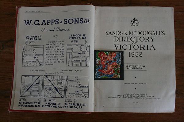 S_IMG_0978_directory_of_victoria_1953_a.JPG - Sands & McDougall's Directory of Victoria (Australia) 1953 - 3008 pages. Size 205 X 265 X 100 mm. $200.