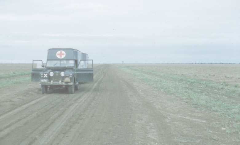 Black soil road west of Hughenden, Queensland 1960.